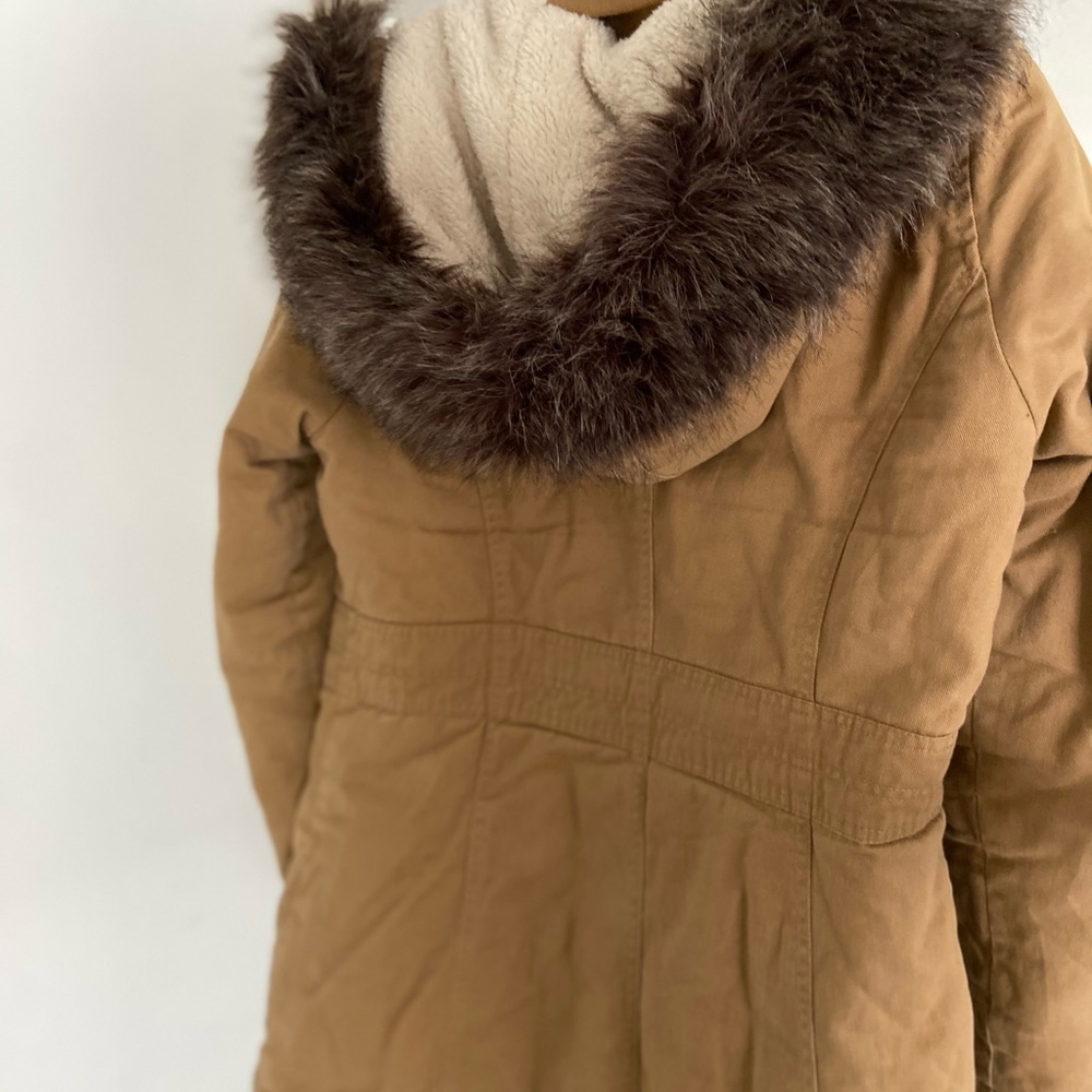 Tan thick winter jacket